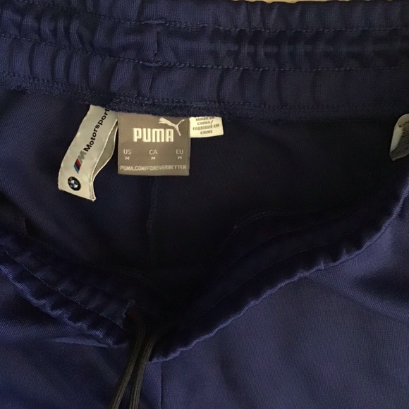 Puma BMW motorsport MMs T7 track pants Mens team blue size M - Picture 9 of 9
